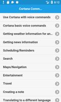 Voice Commands for Cortana poster