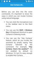 Voice Commands for Cortana تصوير الشاشة 1
