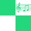 Green and White Piano Tiles