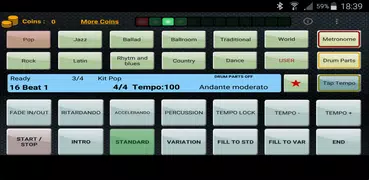 Metrodrummer metronome and drum machine