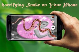 Snake on Mobile Screen Prank : Animated Snake App capture d'écran 1