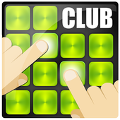 Dj electro club sound pad icon