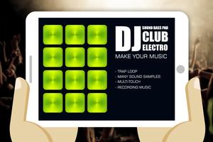 Dj electro Club-Sound-Pad Plakat
