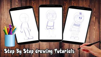 Learn to draw cartoons hatori imagem de tela 2