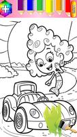 Bubble Kids coloring book Affiche