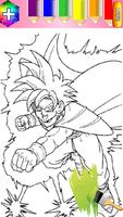 Kids Coloring Book DBZ Anime Affiche