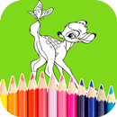 Kids Roe Deer coloring book APK