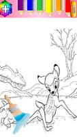 Kids Roe Deer coloring book Affiche
