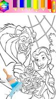 Girl and Beast coloring book capture d'écran 1