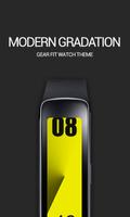 Modern Gradation Clock Affiche