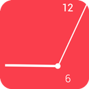 Minimal Red Clock-APK