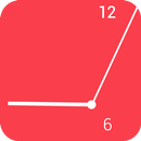Minimal Red Clock APK