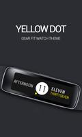Yellow Dot Clock الملصق