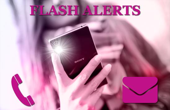 flashlight call message alert apk screenshot
