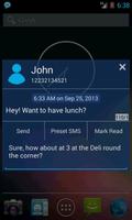 SMS Notifier (SMS Popup) captura de pantalla 3