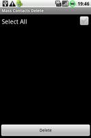 Mass Contacts Delete screenshot 1