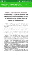 Code De Procédure Civile CPC imagem de tela 1