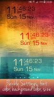 Flexi Clock Widget (Seconds) ポスター