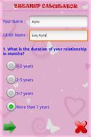 Breakup Calculator plakat