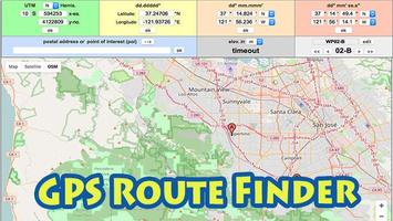 GPS Route Finder Affiche