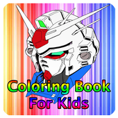 Kids Coloring Game for Gundam icon