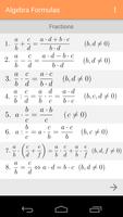 Algebra Formulas Ekran Görüntüsü 1