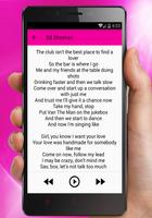 Ed Sheeran - New Perfect Songs And Lyrics Popular Screenshot 2