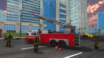Rescue FireFighter Emergency Simulator Affiche
