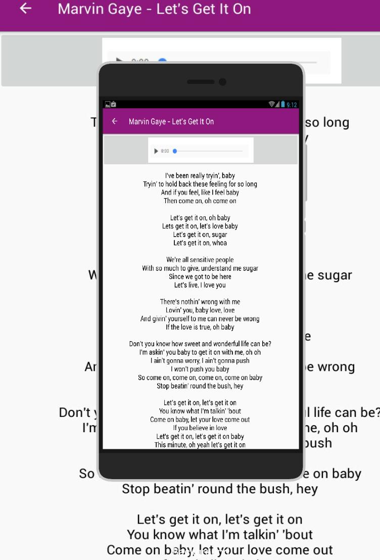 Marvin Gaye Full Song Lyrics For Android Apk Download