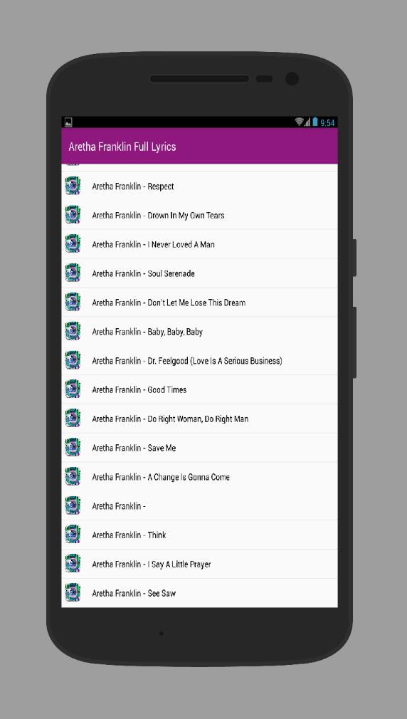 Aretha Franklin Full Lyrics Apk For Android Download