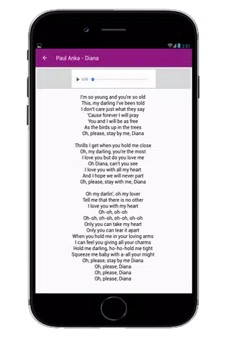 Paul Anka Full Song Lyrics APK for Android Download