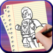 How to Draw Lego Super Hero