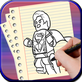 How to Draw Lego Super Hero icon
