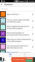 SAP Interview Questions capture d'écran 1