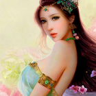 Asian Girls Puzzle Wallpaper icône