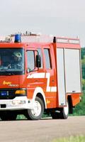 mur MercBenzAtegoFireEngine Affiche