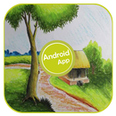 من السهل رسم المناظر الطبيعية APK