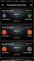 Poster Pro Kabaddi 2018 Schedule