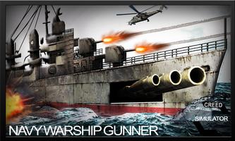 Navy Warship Gunner WW2 Battleship Fleet Simulator Ekran Görüntüsü 1