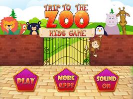 Trip To The Zoo Kids Game Affiche