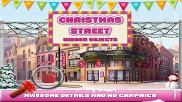 Christmas Street Hidden Object Affiche