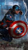 Captain America Lock Screen HD Wallpapers 스크린샷 1