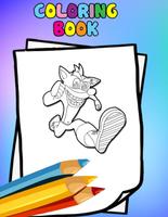 How to color Crash Bandicoot (coloring pages) Cartaz