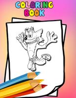 How to color Crash Bandicoot (coloring pages) imagem de tela 1