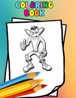 How to color Crash Bandicoot (coloring pages) imagem de tela 2