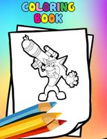 How to color Crash Bandicoot (coloring pages) imagem de tela 3