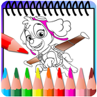 How to color Paw Patrol ( coloring pages) icon