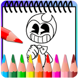 How to color bendy and the ink machine -coloring- icon