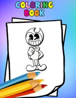 How to color bendy and the ink machine -coloring- poster
