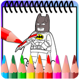 How to color Lego Batman (coloring pages) icône